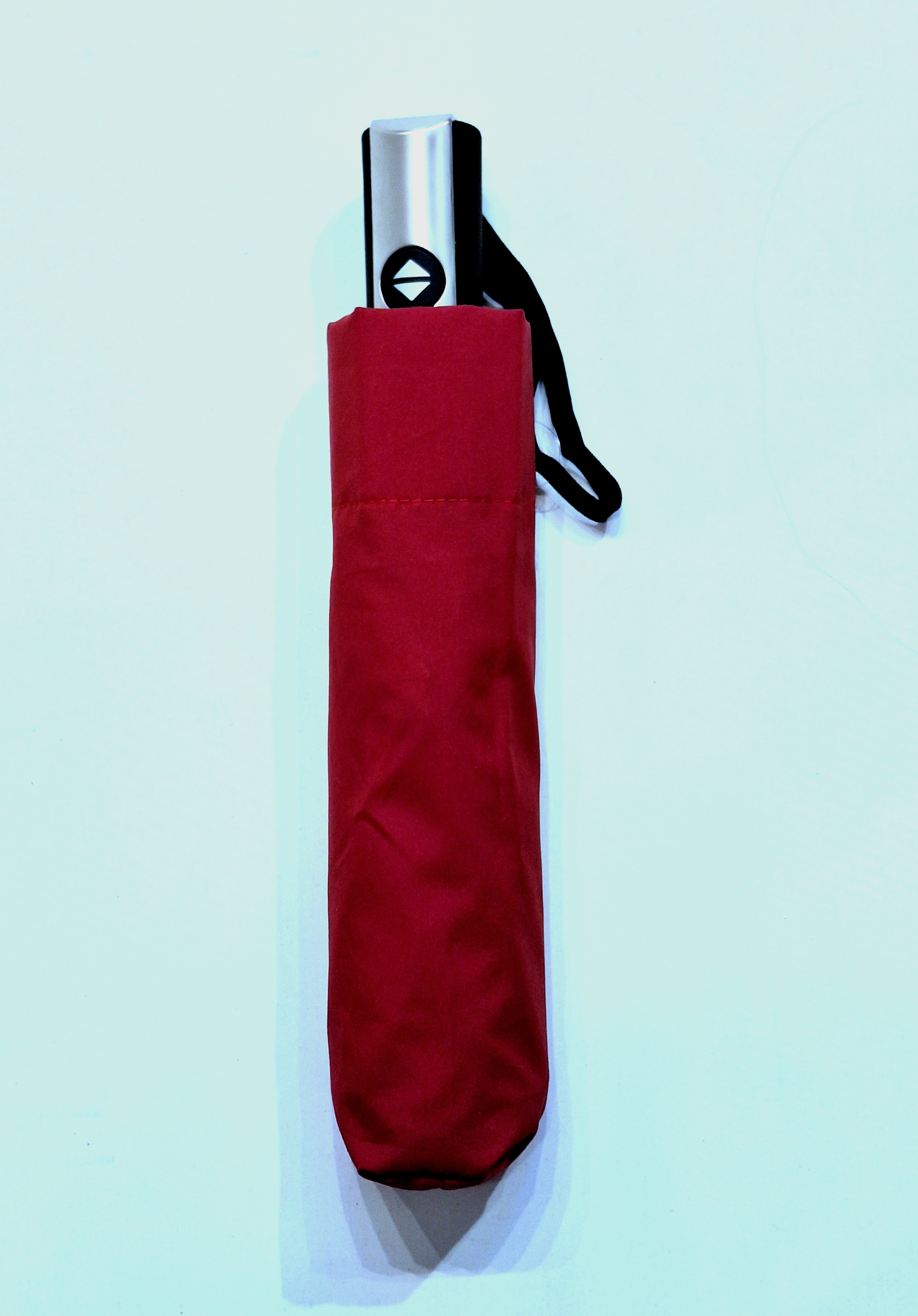 Parapluie français Vaux mini pliant automatique ouvré fermé uni bordeaux - Grand & résistant