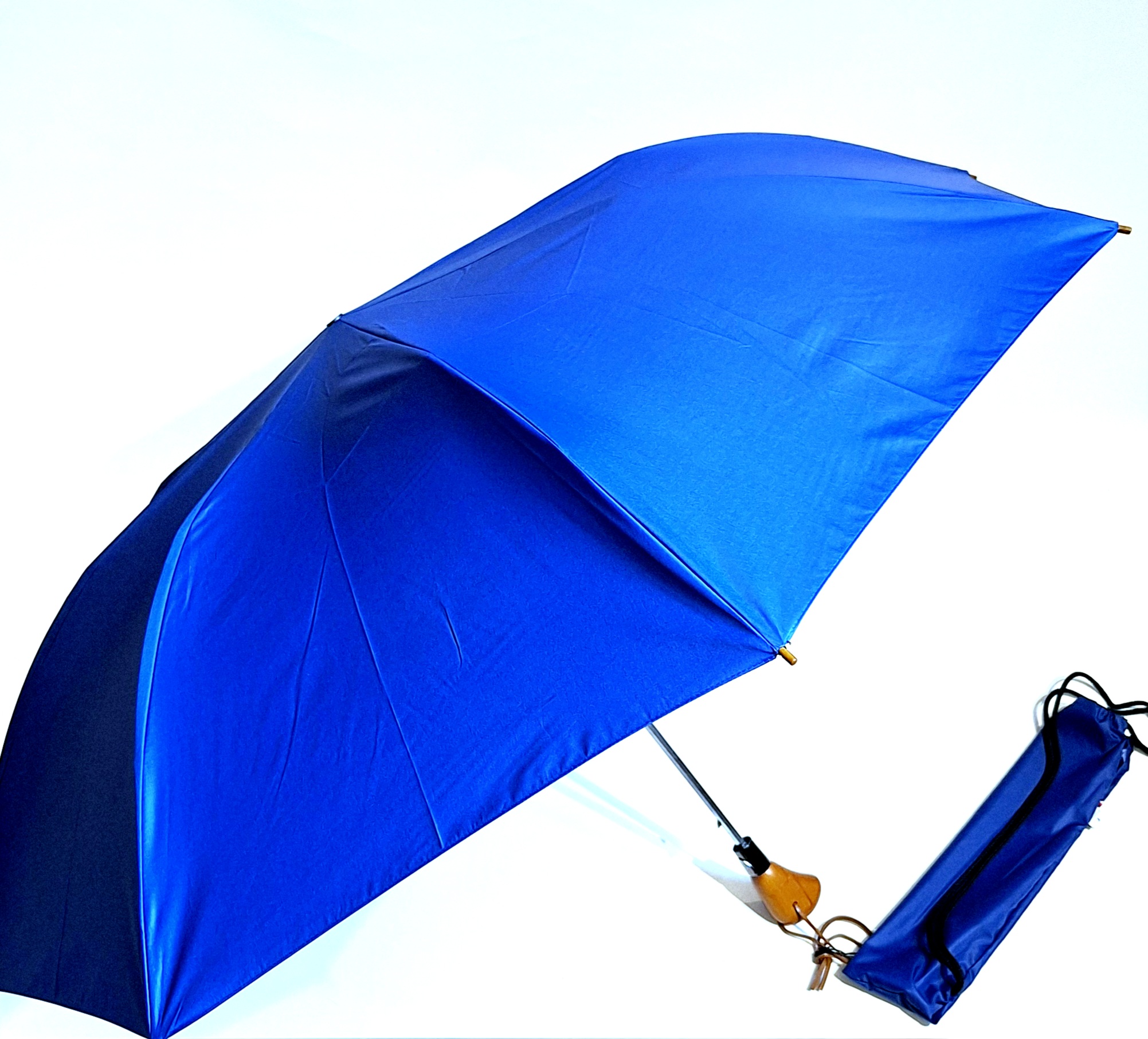 Grand parapluie golf pliant automatique rouge ecossais housse sac à dos Randonneur Piganiol français - Large 130cm & robuste