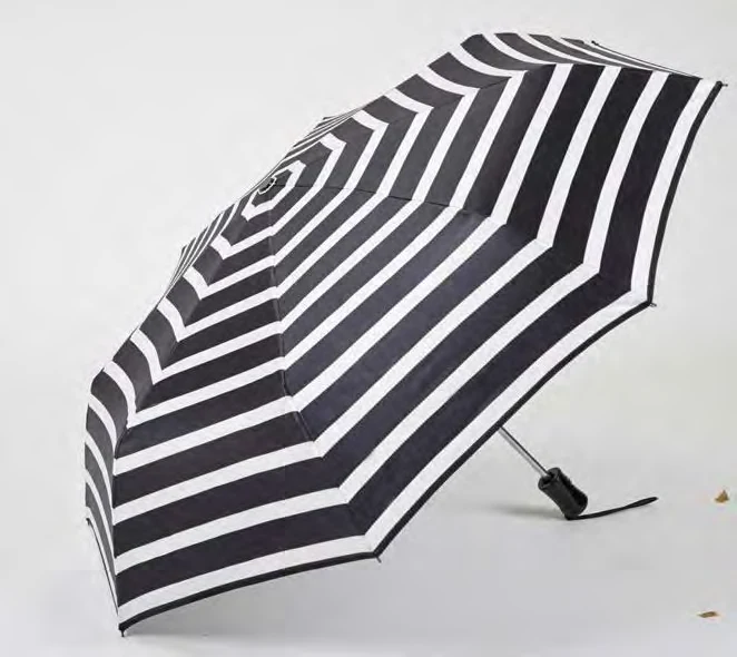 Ezpeleta - Mini parapluie open-close noir et blanc